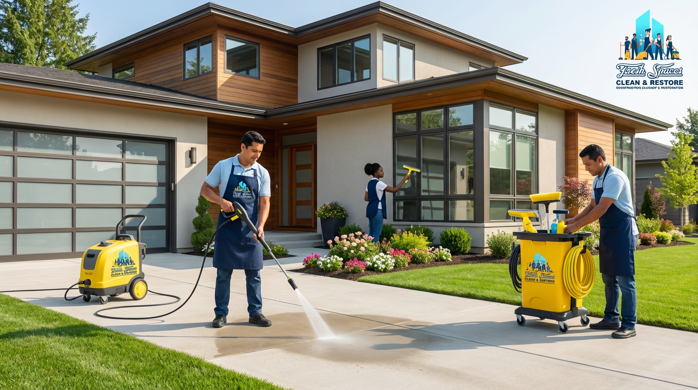 Residential Cleaning Outside
